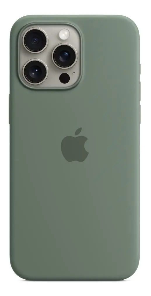 Etui Apple silikonowe z MagSafe do iPhone 15 Pro Max Cyprysowy