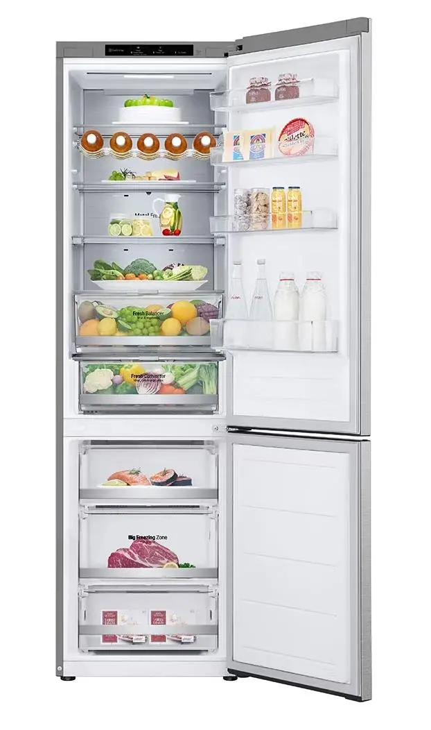 Lodówka LG GBV7280CMB Pełny No Frost 203cm Szuflada z kontrolą wilgotności Srebrny
