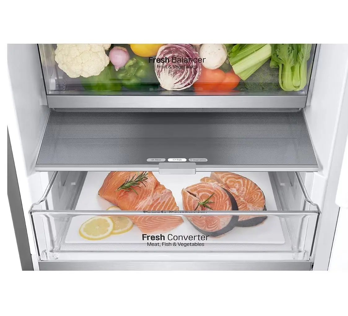 Lodówka LG GBV7280CMB Pełny No Frost 203cm Szuflada z kontrolą wilgotności Srebrny