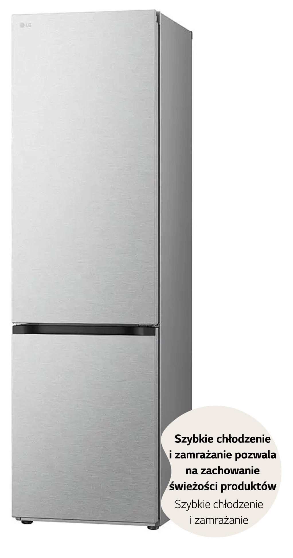 Lodówka LG GBV7280CMB Pełny No Frost 203cm Szuflada z kontrolą wilgotności Srebrny