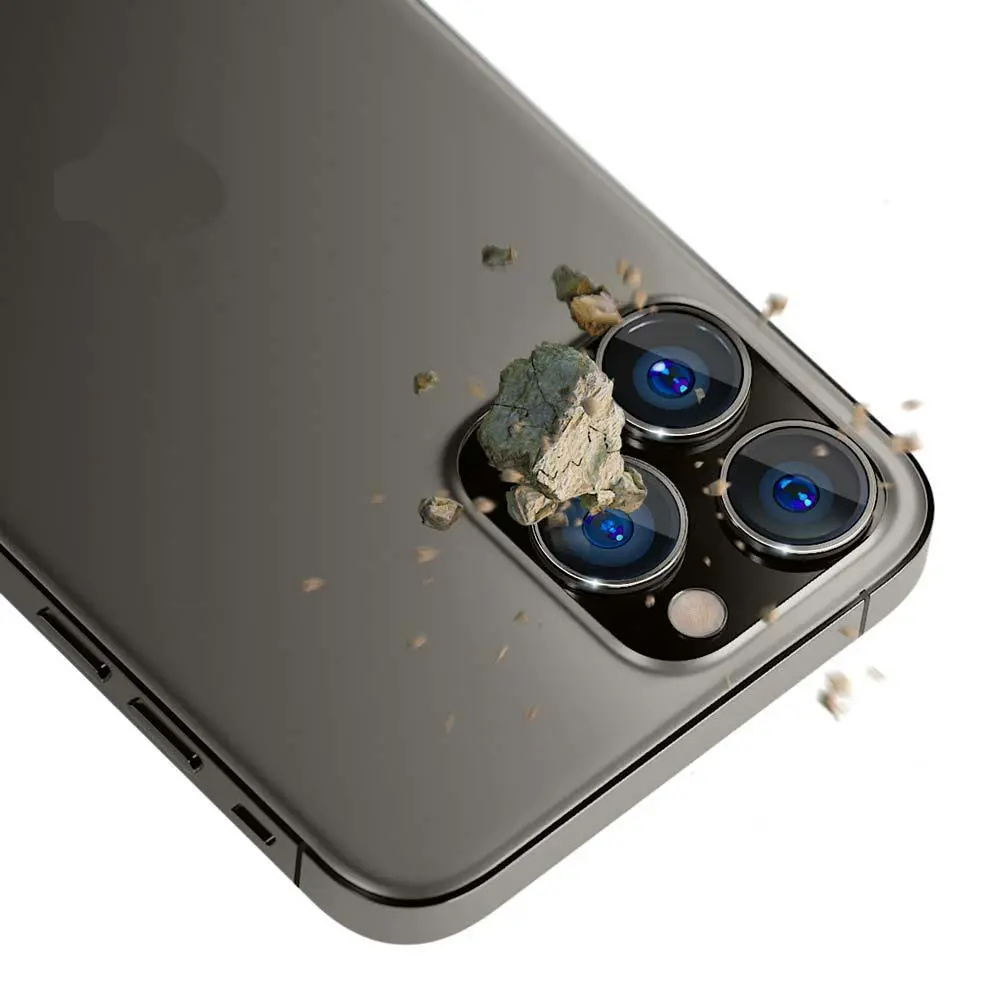 Szkło hartowane 3mk Lens Protection Pro Graphite do iPhone 15 Pro Max