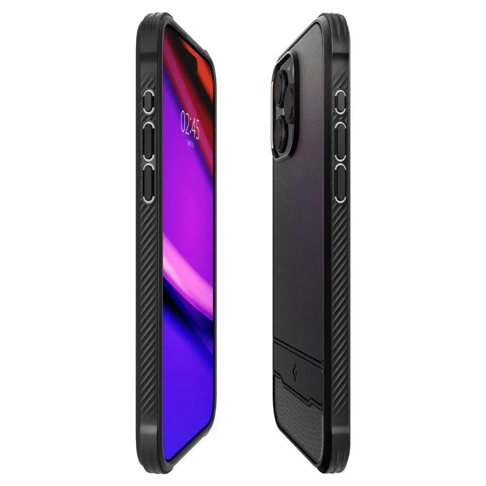Etui Spigen Rugged Armor MagFit do iPhone 15 Pro Max Czarny