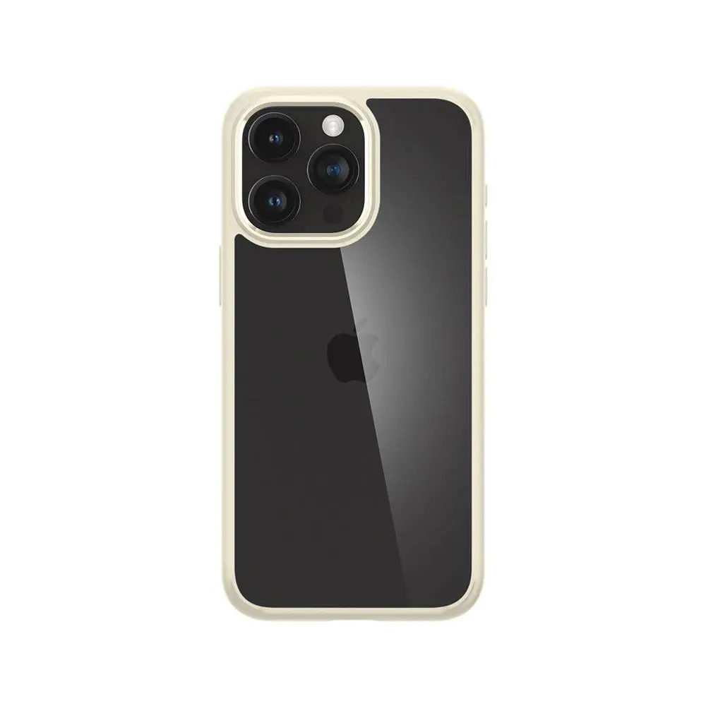 Etui Spigen Crystal Hybrid do iPhone 15 Pro Max Piaskowy