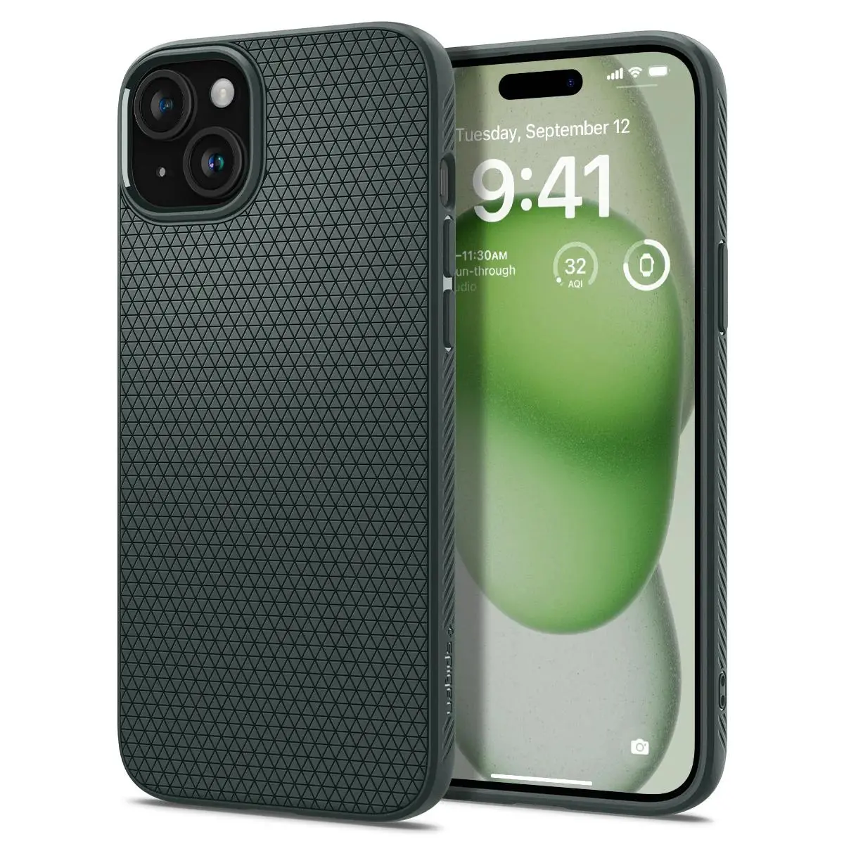 Etui Spigen Liquid Air do iPhone 15 Plus Zielony