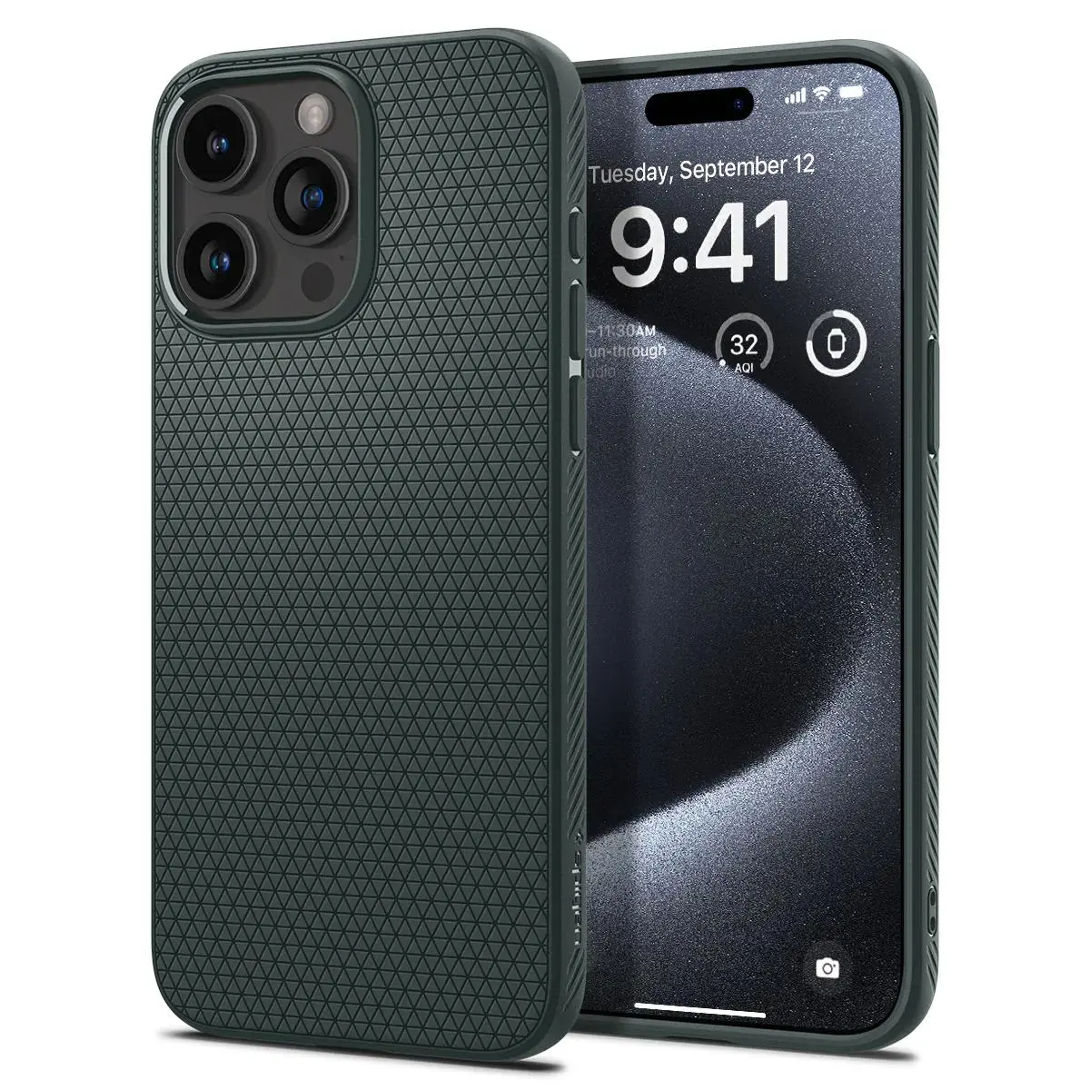 Etui Spigen Liquid Air do iPhone 15 Pro Zielony