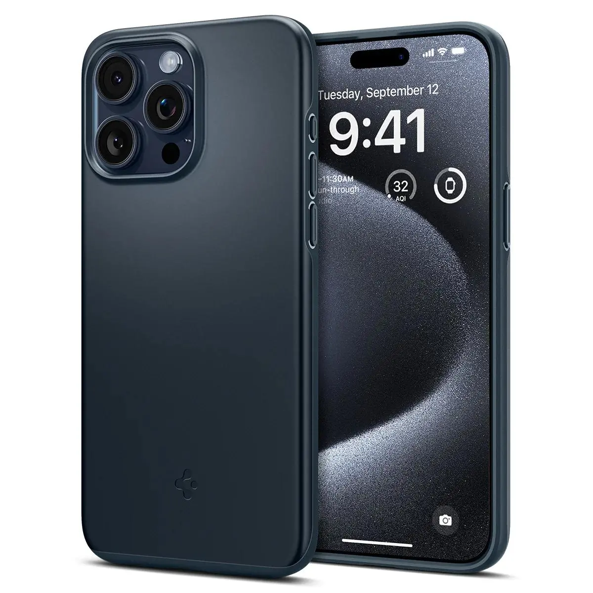 Etui Spigen Thin Fit do iPhone 15 Pro Metal Slate