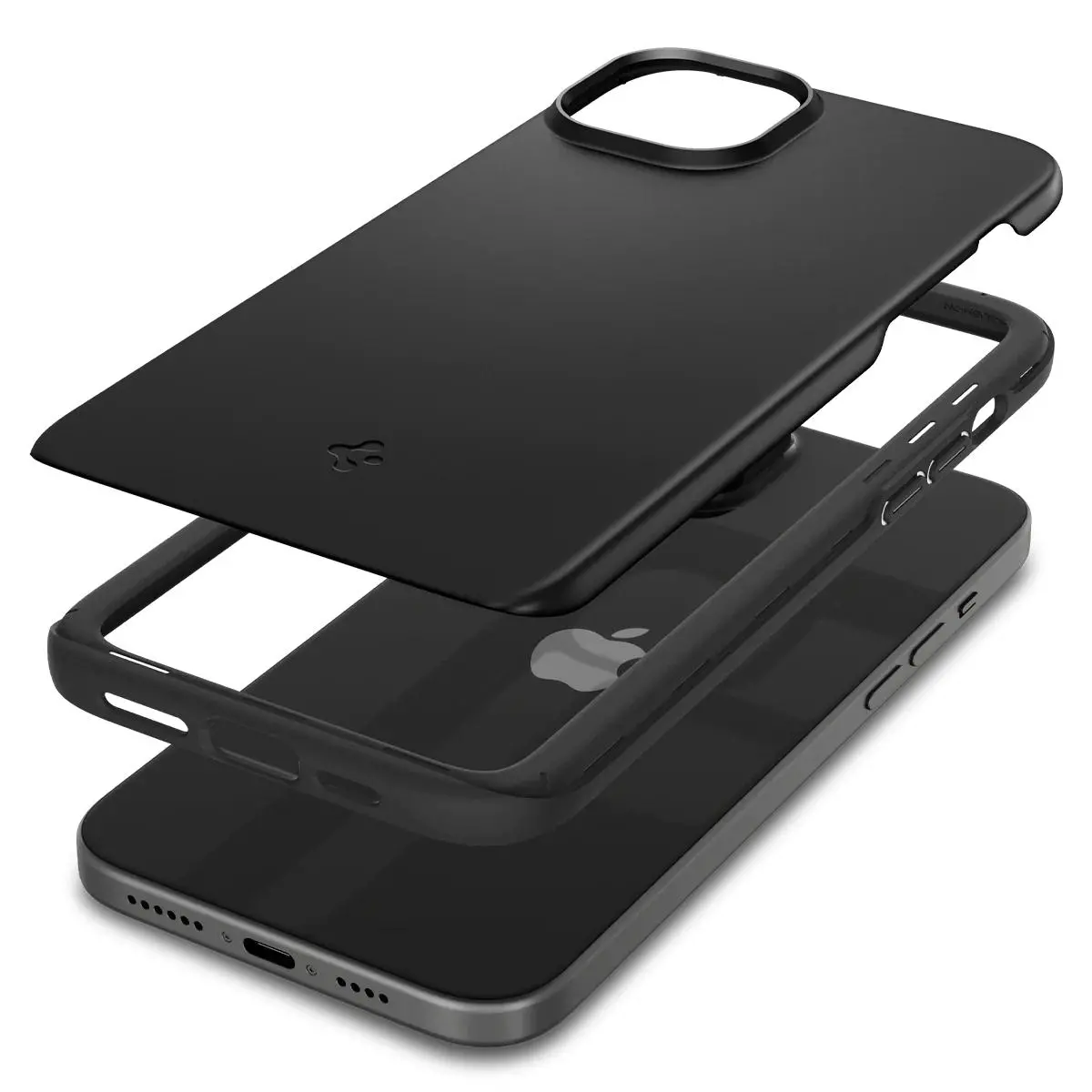 Etui Spigen Thin Fit do iPhone 15 Czarny
