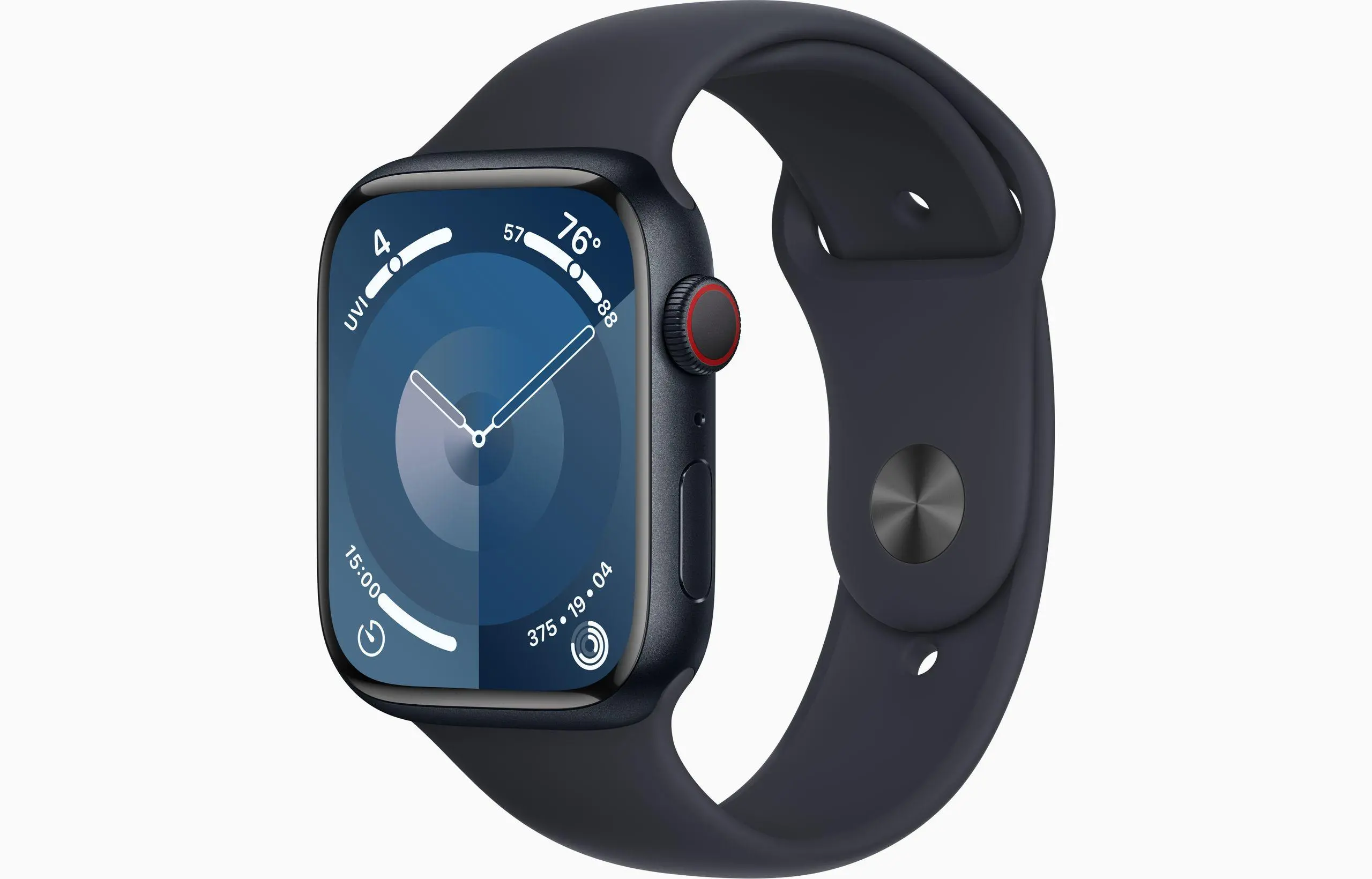 Apple Watch Series 9 GPS + Cellular koperta 45mm z aluminium Północy pasek sportowy Północ M/L DEMO