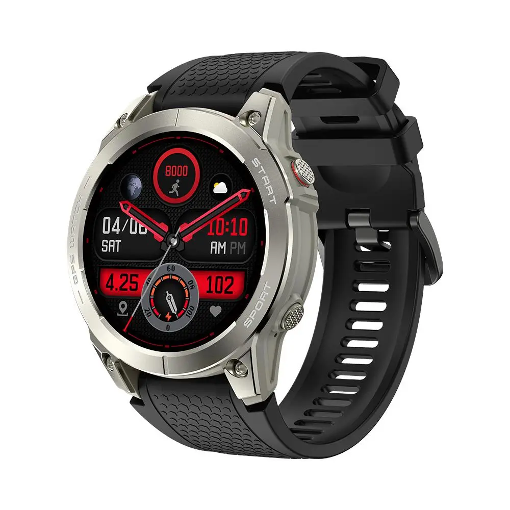 Smartwatch Manta Activ X 47mm GPS Srebrny