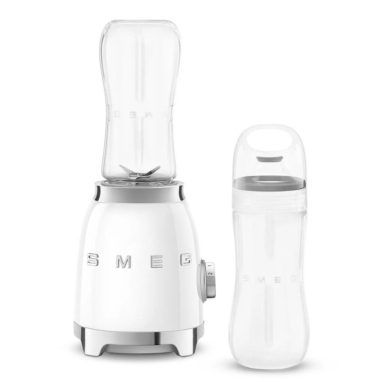 Blender kielichowy Smeg PBF01WHEU 0,6l 2 butelki