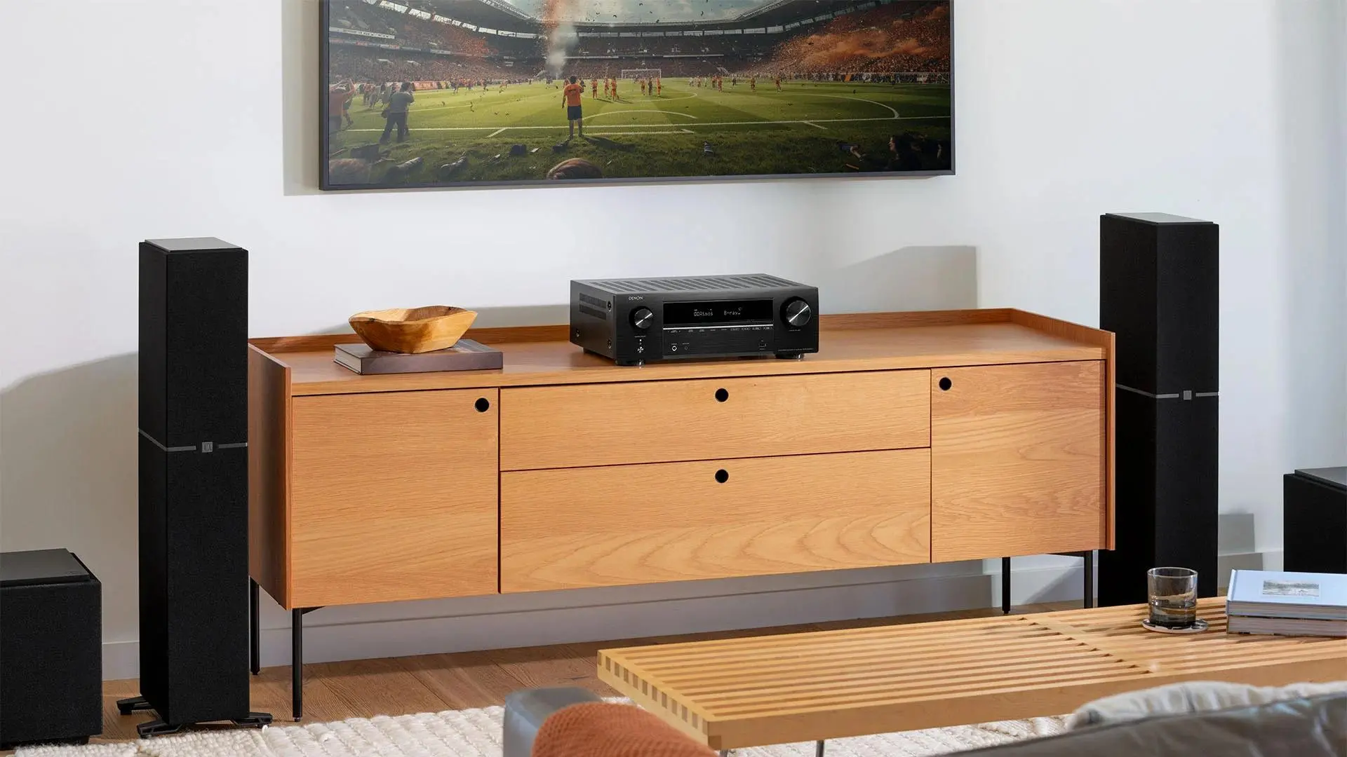 Amplituner Denon AVR-X1800H 7.2-kanałowy Dolby Atmos DTS X Wi-Fi Bluetooth AirPlay Czarny
