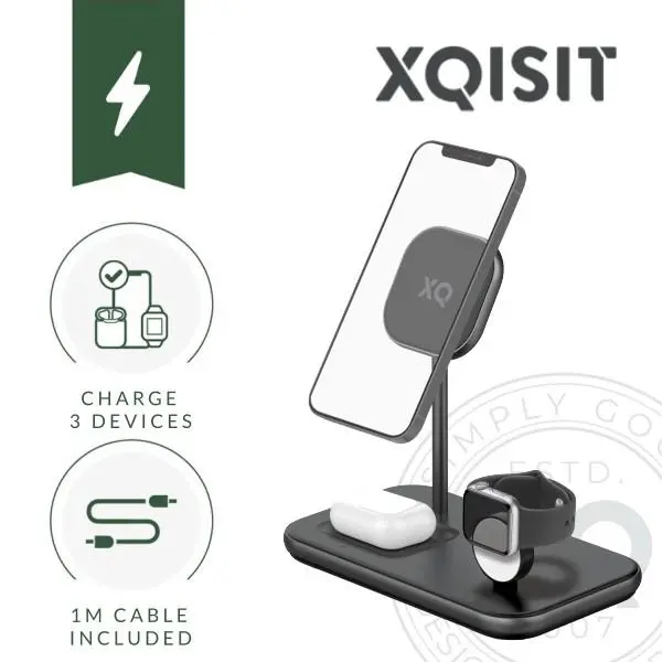Ładowarka indukcyjna Xqisit 3w1 z MagSafe
