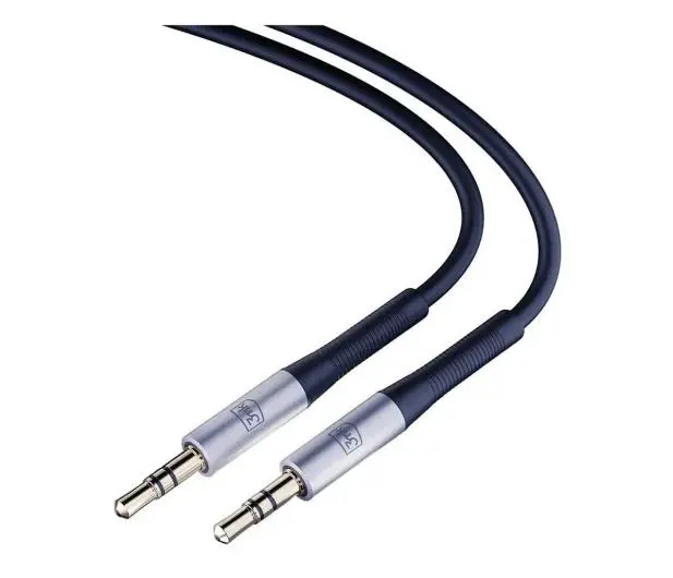 Kabel  audio 3mk jack 3,5mm - jack 3,5mm 1m Czarny