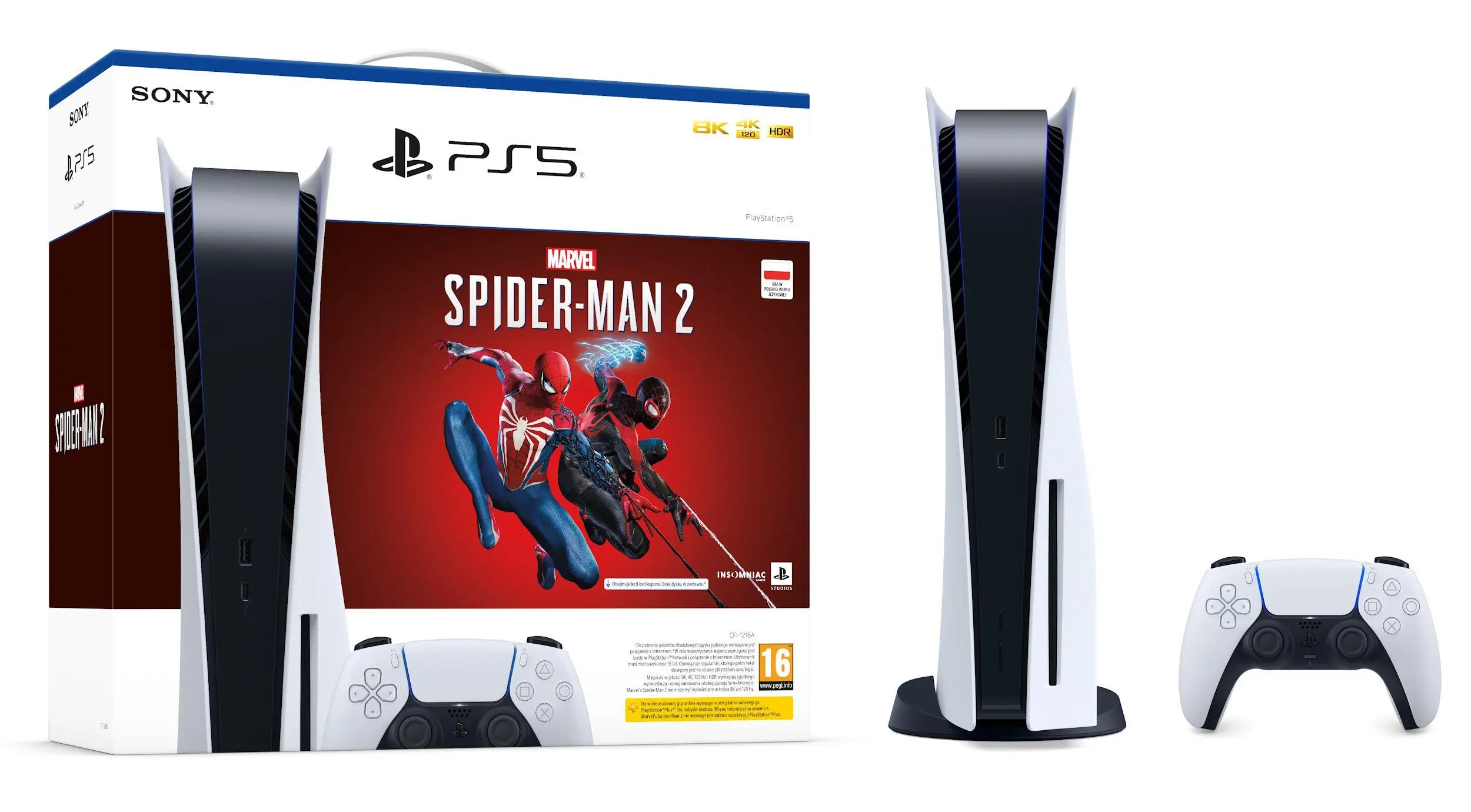 PS5 Console 825GB Standard + Marvels | Kaufland.pl