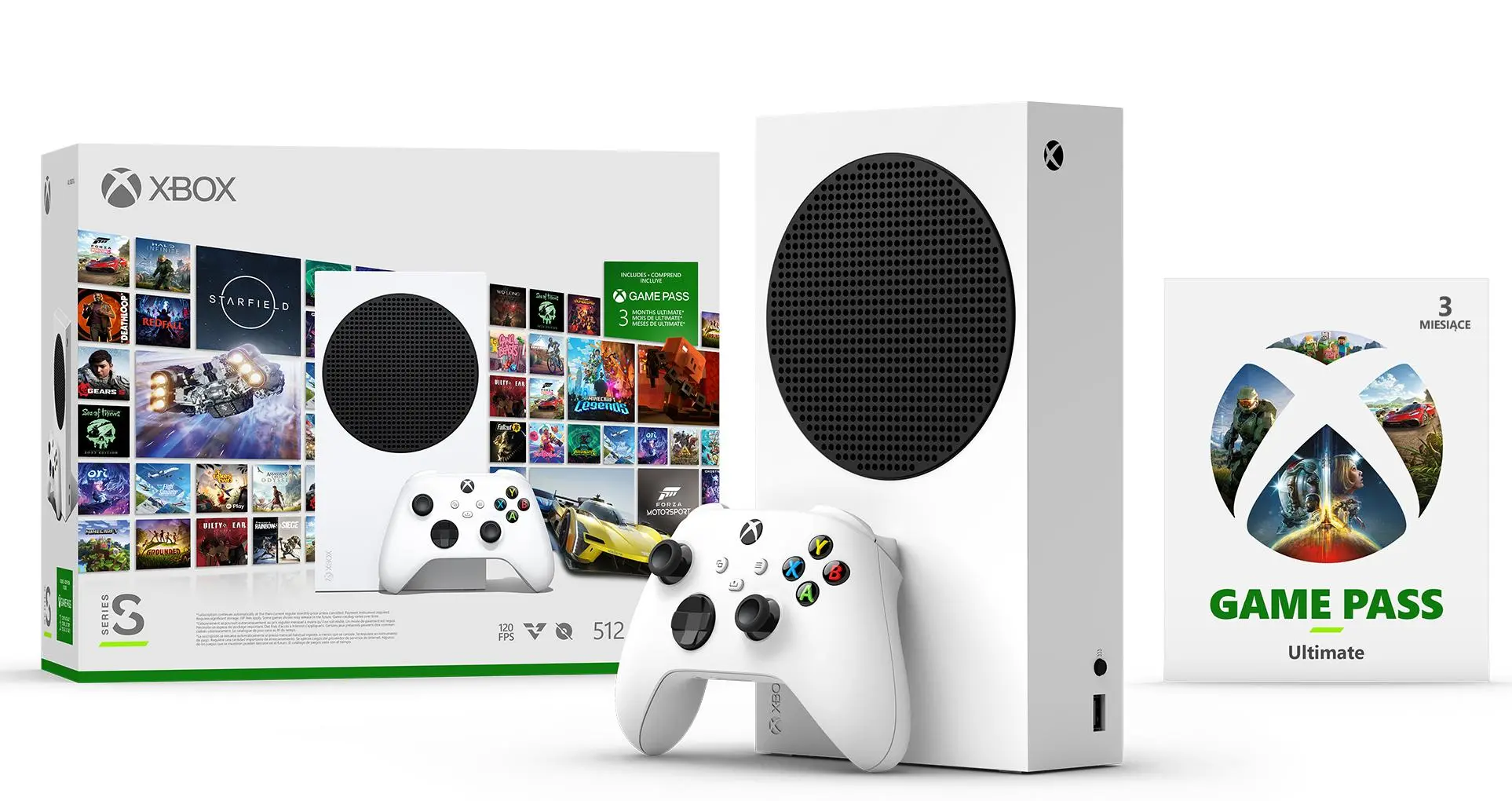 Konsola Xbox Series S 512GB + Game Pass Ultimate 3 m-ce Digital Direct