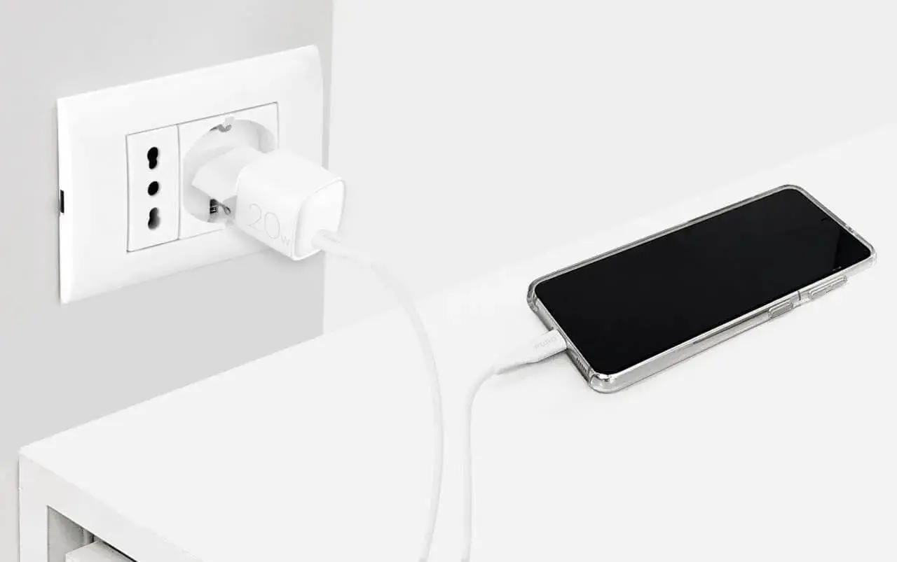 Ładowarka sieciowa Puro Super Mini USB-C Power Delivery 20W Biały