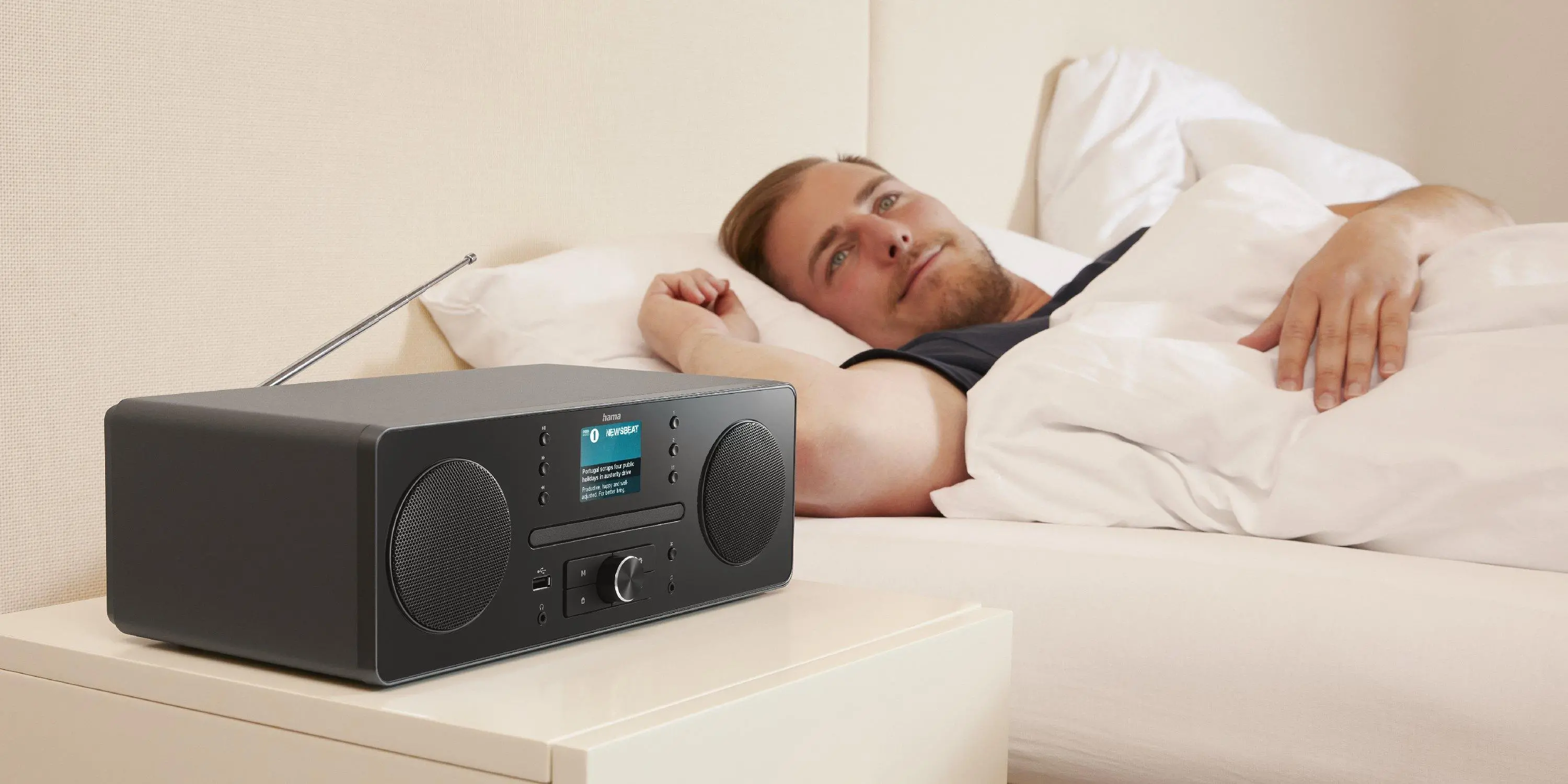 Radioodbiornik Hama DIR1570CBT Radio FM DAB+ Internetowe Bluetooth Czarny
