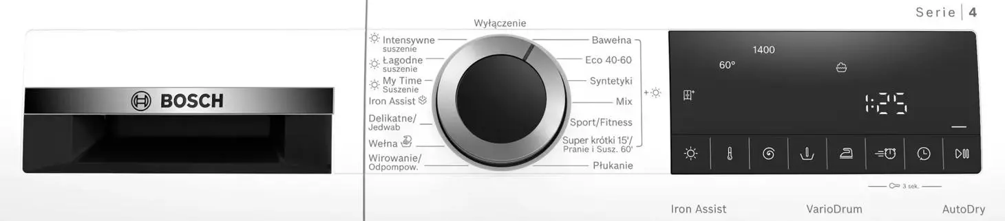 Pralko-suszarka Bosch WNA144VEPL 59cm 9kg/5kg