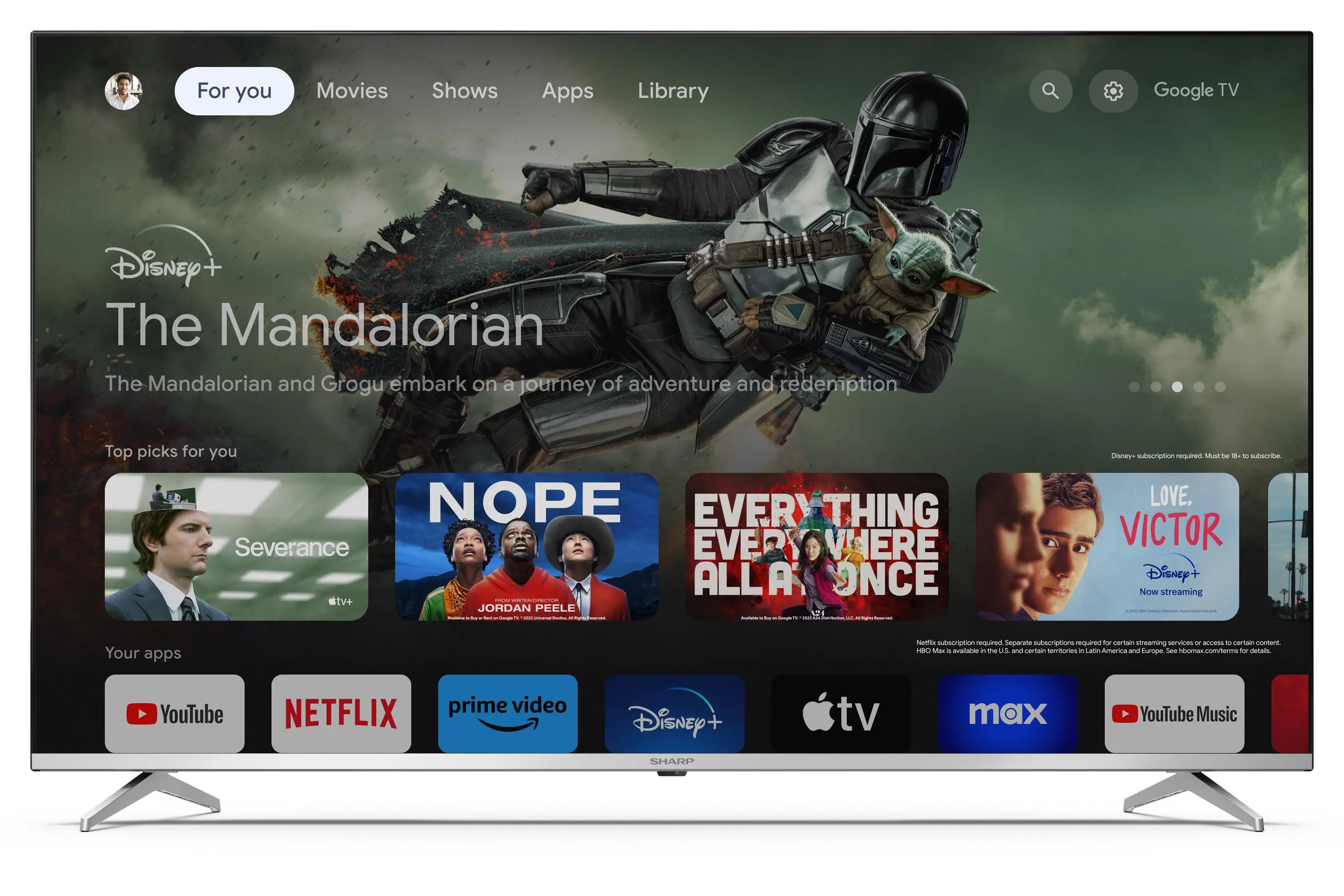 Telewizor Sharp 55GP6760E  55" QLED 4K GoogleTV Dolby Vision Dolby Atmos HDMI 2.1 DVB-T2