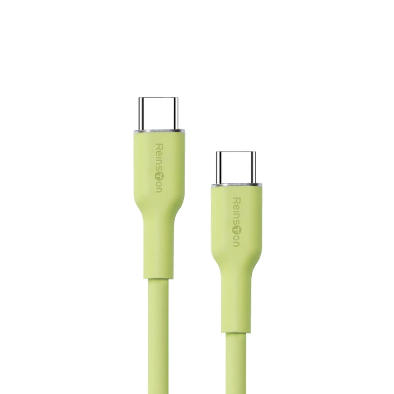 Kabel Reinston EKT52 USB-C do USB-C SOFT 65W 1,5m Zielony