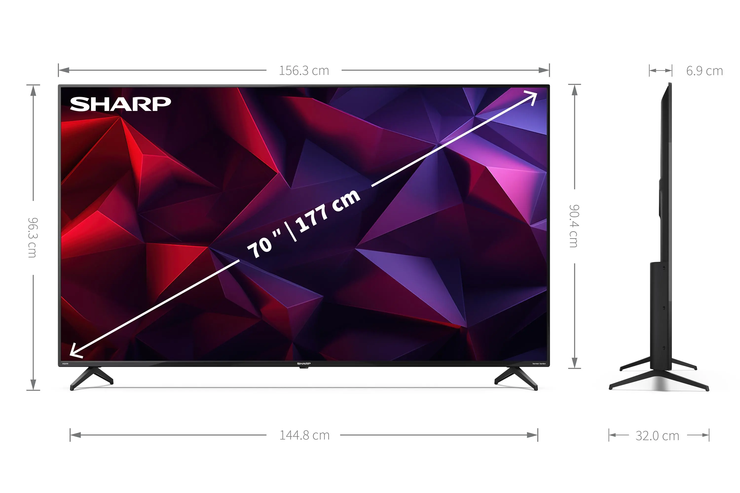 Telewizor Sharp 70FN7EA  70" 4K Android TV Dolby Vision DTS X HDMI 2.1 DVB-T2