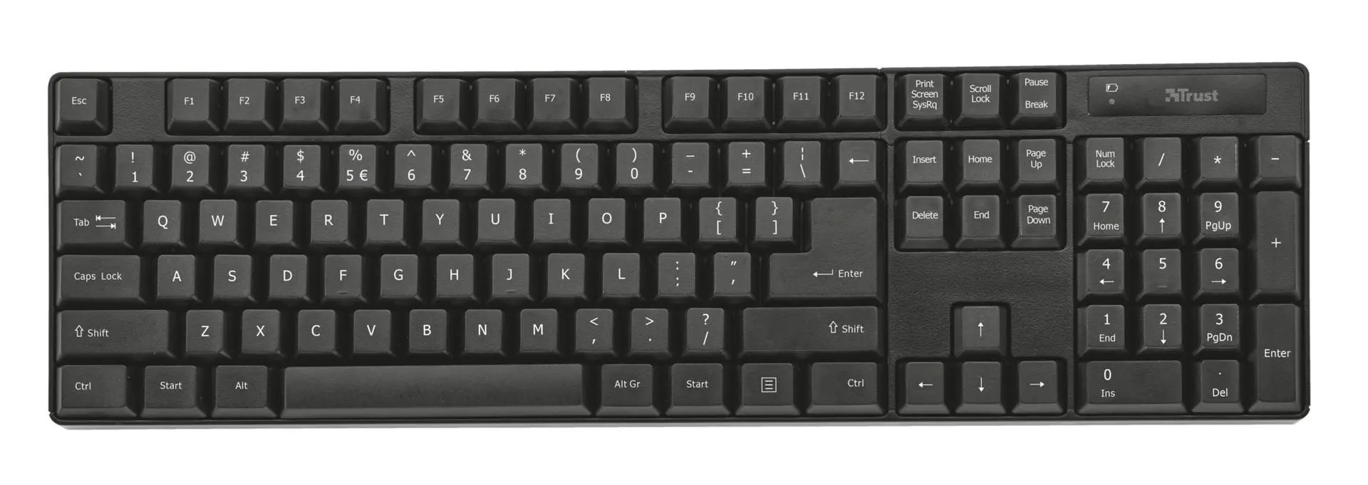 Zestaw Trust Qoby 4w1 Home Office Set Czarny