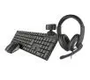 Zestaw Trust Qoby 4w1 Home Office Set Czarny