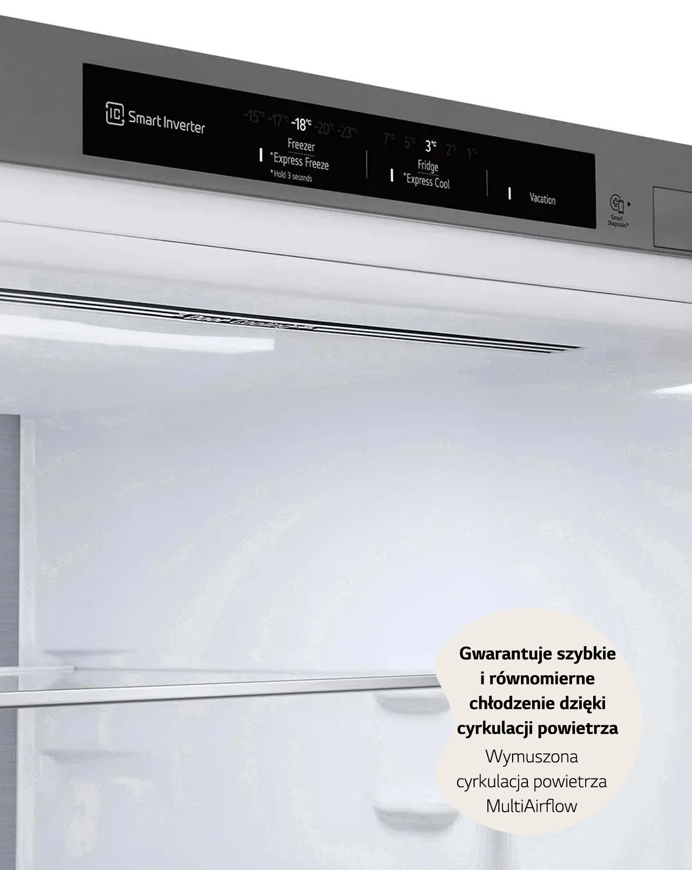 Lodówka LG GBV5240CPY Pełny No Frost 203cm Szuflada z kontrolą wilgotności Srebrny