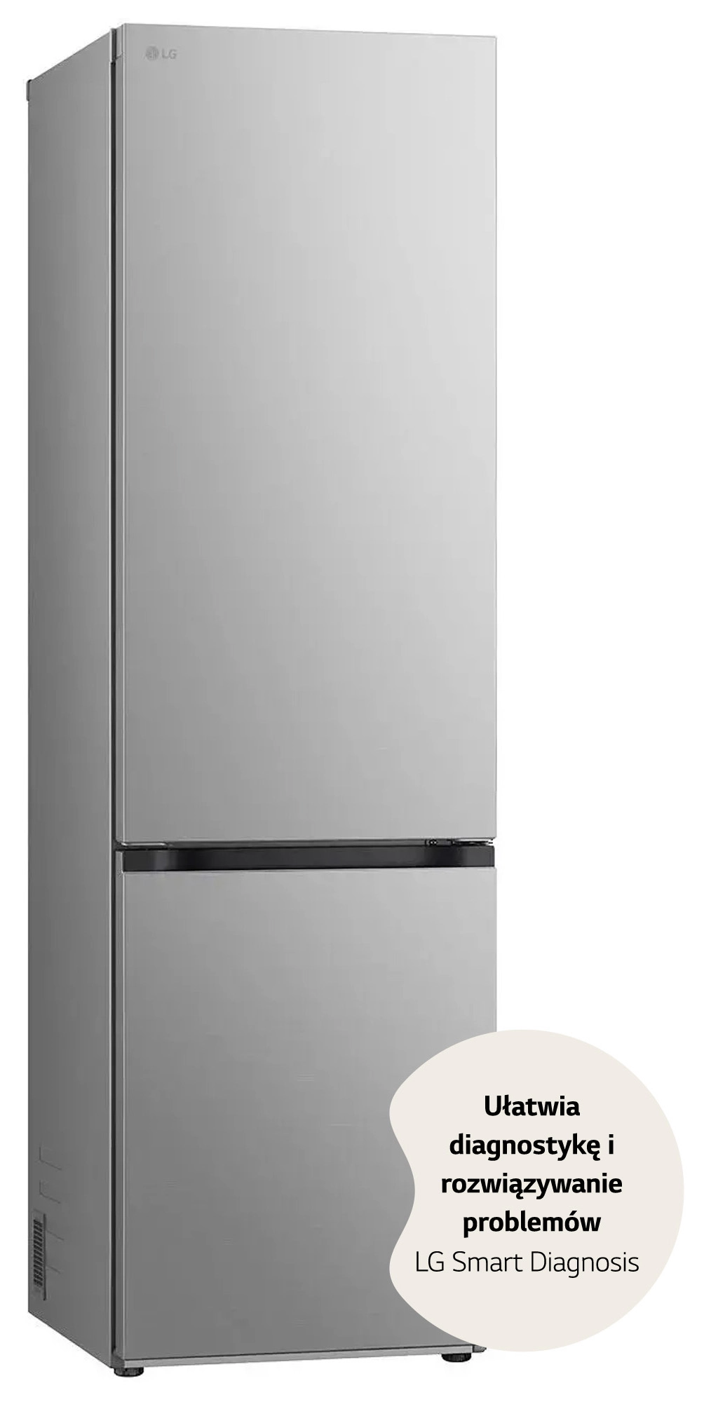 Lodówka LG GBV5240CPY Pełny No Frost 203cm Szuflada z kontrolą wilgotności Srebrny