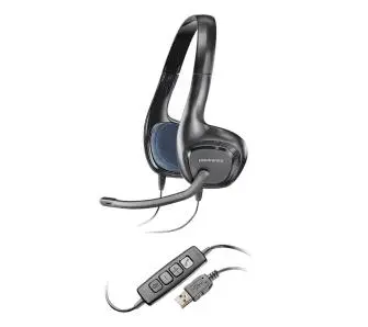 Słuchawki przewodowe z mikrofonem Plantronics Audio 628 Nauszne Czarny