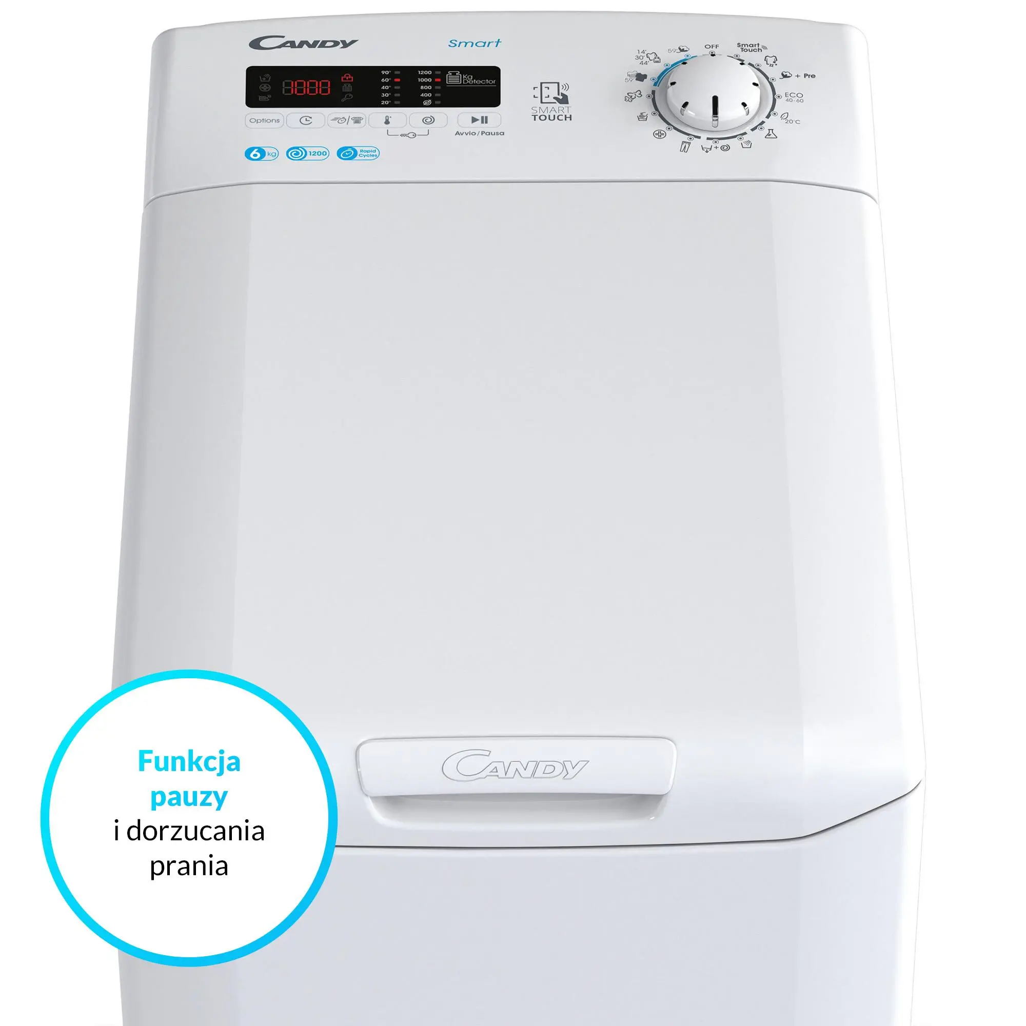 Pralka Candy Smart CST262D3/1-S 6kg 1200obr/min