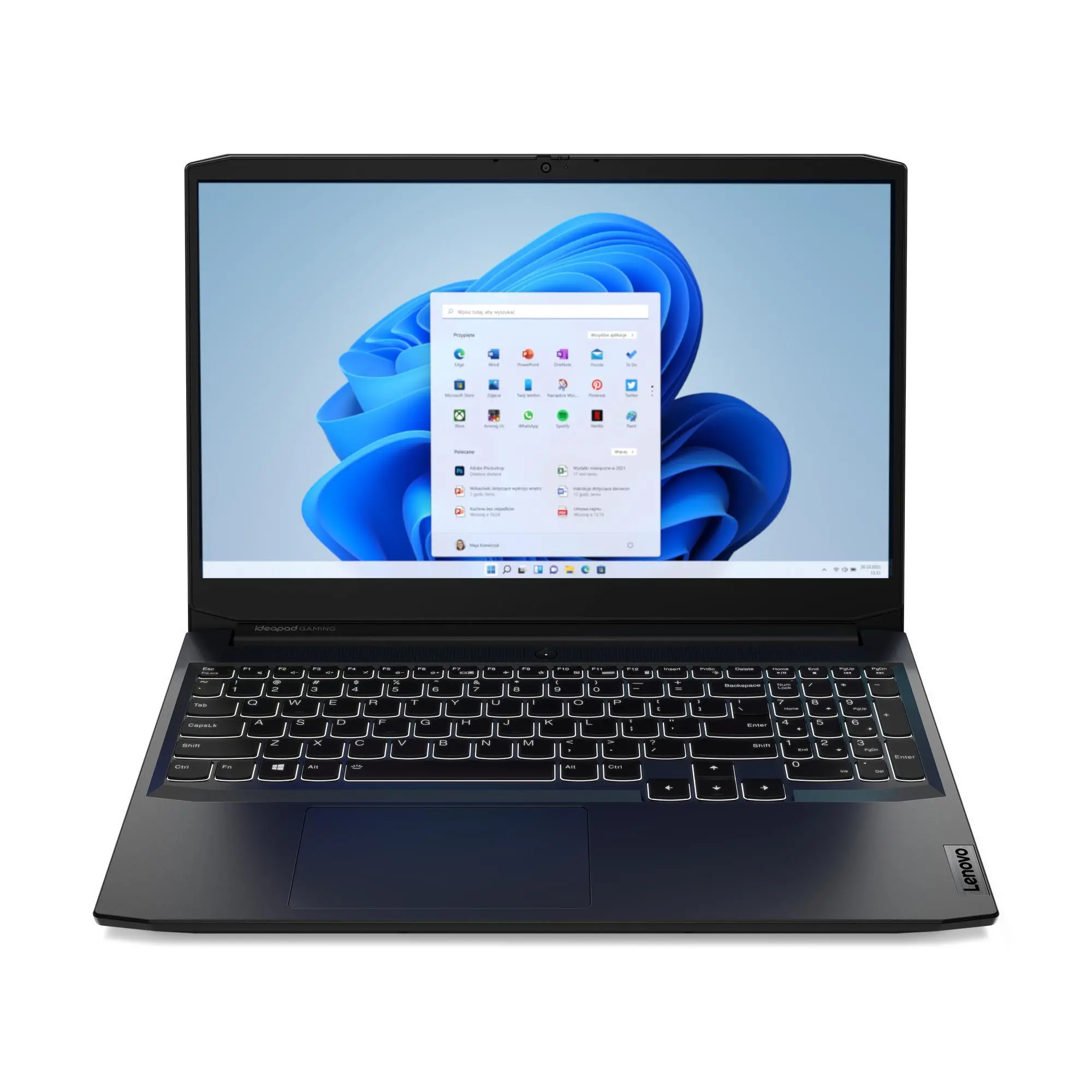 Laptop gamingowy Lenovo IdeaPad Gaming 3 15IHU6 15,6"144Hz i5-11320H 16GB RAM 512GB Dysk SSD RTX2050 Win11 Czarny