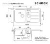 Zlewozmywak Schock Formhaus D-150L Granitowy Biały alpejski