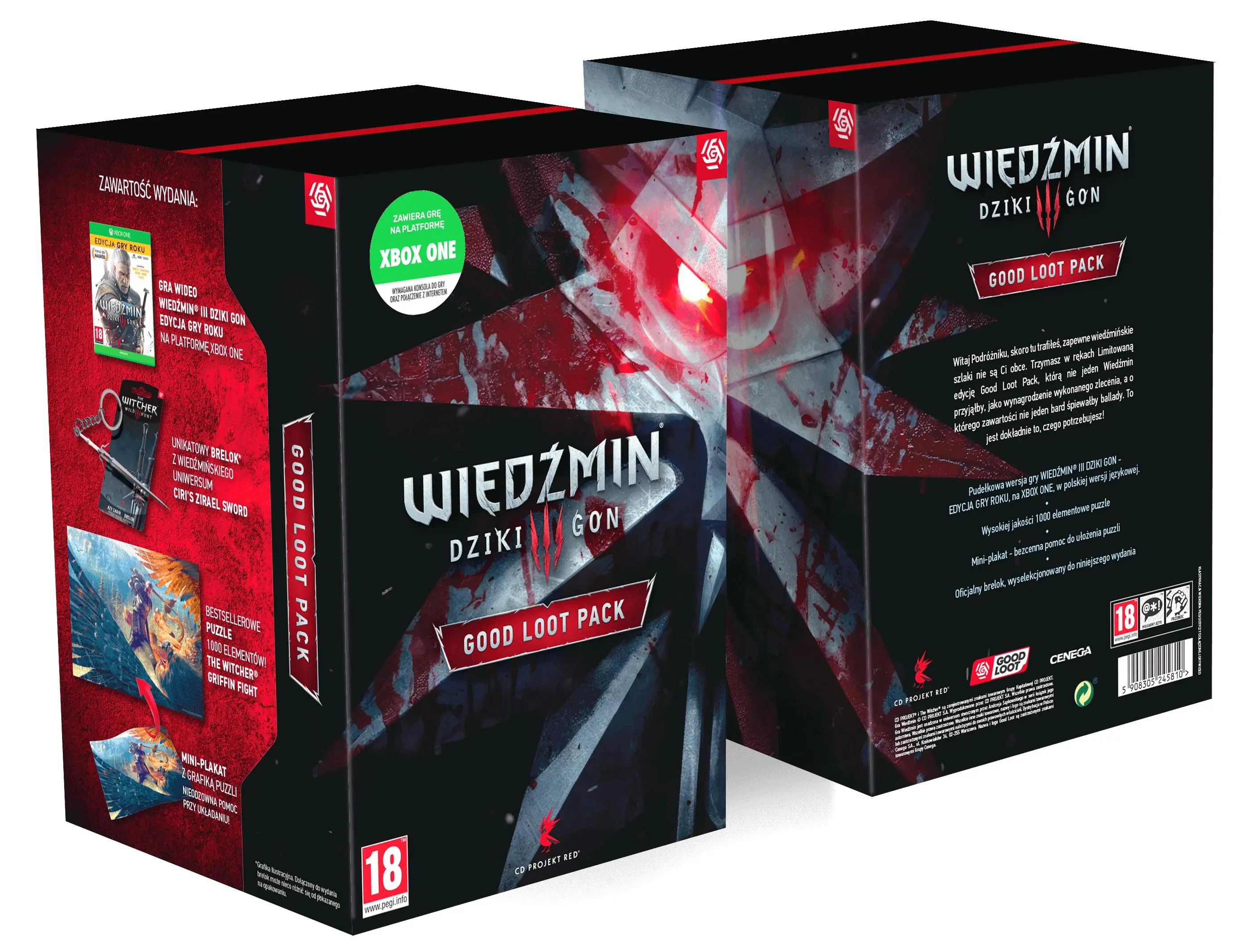 Wiedźmin 3: Dziki Gon Good Loot Pack Gra na Xbox One (Kompatybilna z Xbox Series X)