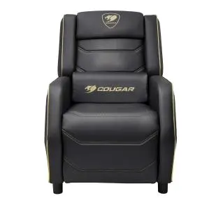 Sofa Cougar Ranger S Royal Gamingowa do 160kg Skóra ECO Czarno-żółty