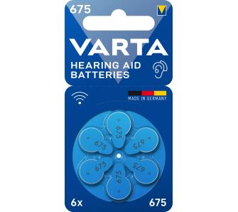 Baterie VARTA do aparatu słuchowego PR44 typ 675 (6 szt.)