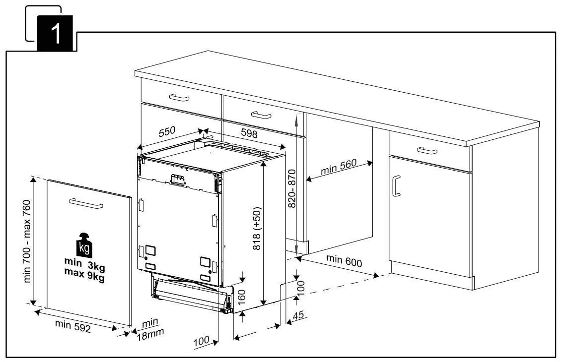 Zmywarka Beko BDIN38440C 59,8cm Automatyczne otwieranie drzwi