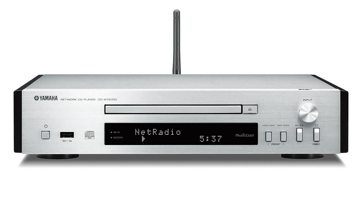 Wieża Yamaha MusicCast MCR-N670D Grand PianoCraft 130W Wi-Fi Bluetooth Radio FM, DAB+, Internetowe Srebrny