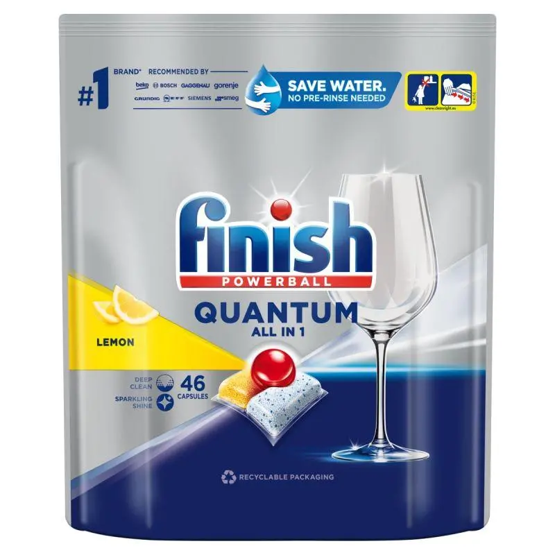Kapsułki do zmywarki Finish Quantum All in 1 Lemon 46szt.