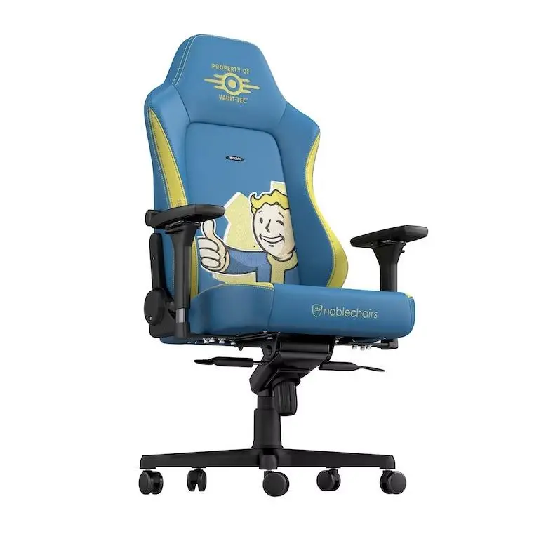 Fotel Noblechairs HERO Fallout Vault-Tec Edition Gamingowy do 150kg Skóra ECO Niebiesko-żółty
