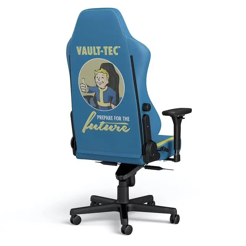 Fotel Noblechairs HERO Fallout Vault-Tec Edition Gamingowy do 150kg Skóra ECO Niebiesko-żółty