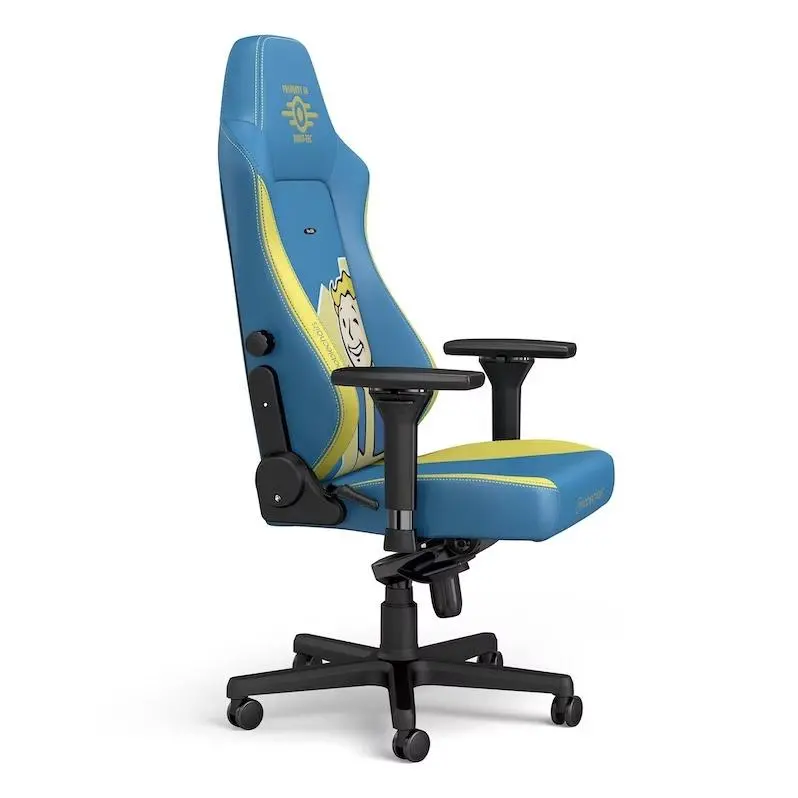 Fotel Noblechairs HERO Fallout Vault-Tec Edition Gamingowy do 150kg Skóra ECO Niebiesko-żółty