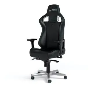 Fotel Noblechairs EPIC Mercedes-AMG Petronas F1 Team Gamingowy do 120kg Skóra ECO High Tech Czarny