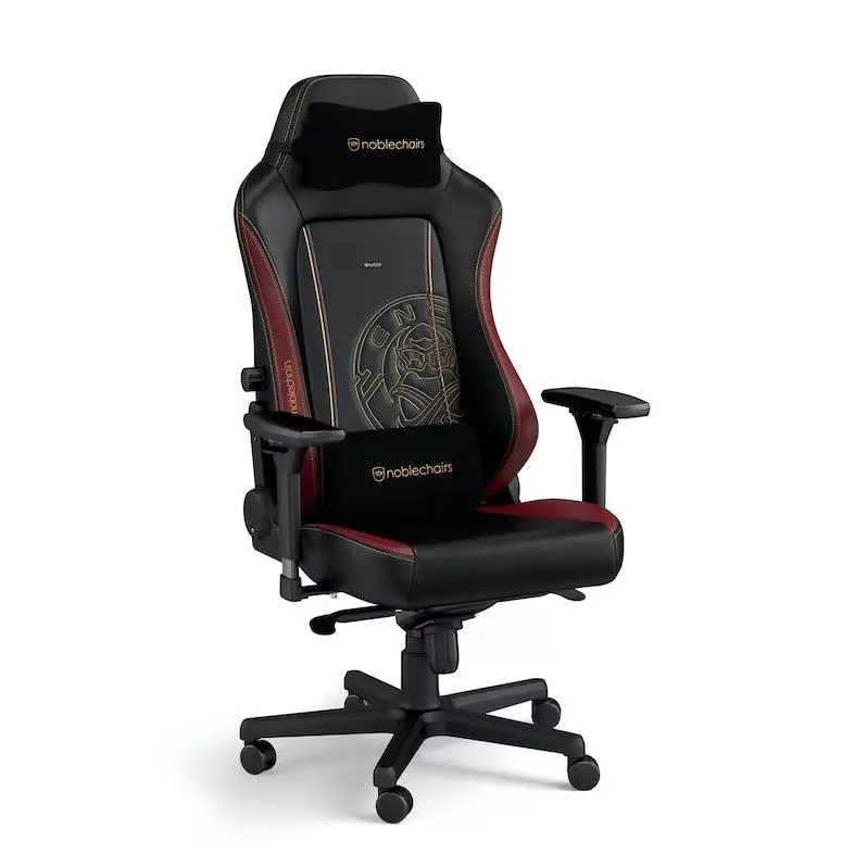 Fotel Noblechairs HERO Ence Edition Gamingowy do 150kg Skóra ECO Czarno-czerwony