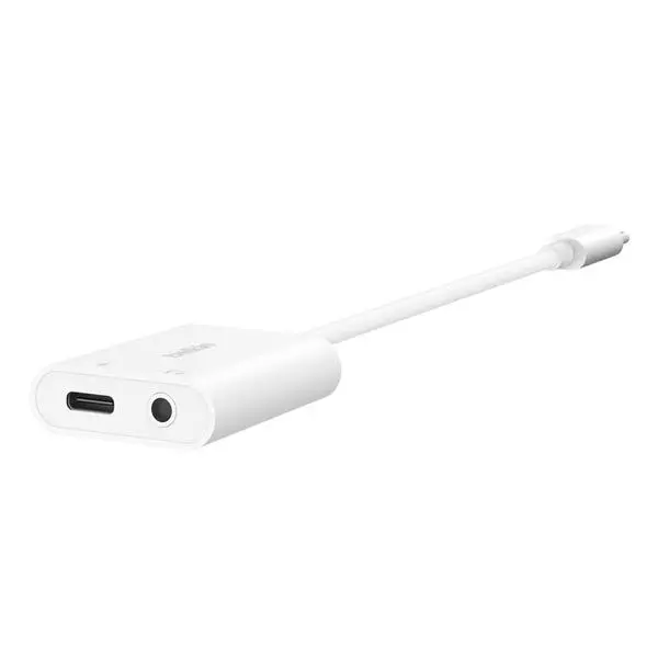 Adapter Belkin NPA004BTWH RockStar 3.5mm Audio + USB-C do ładowania