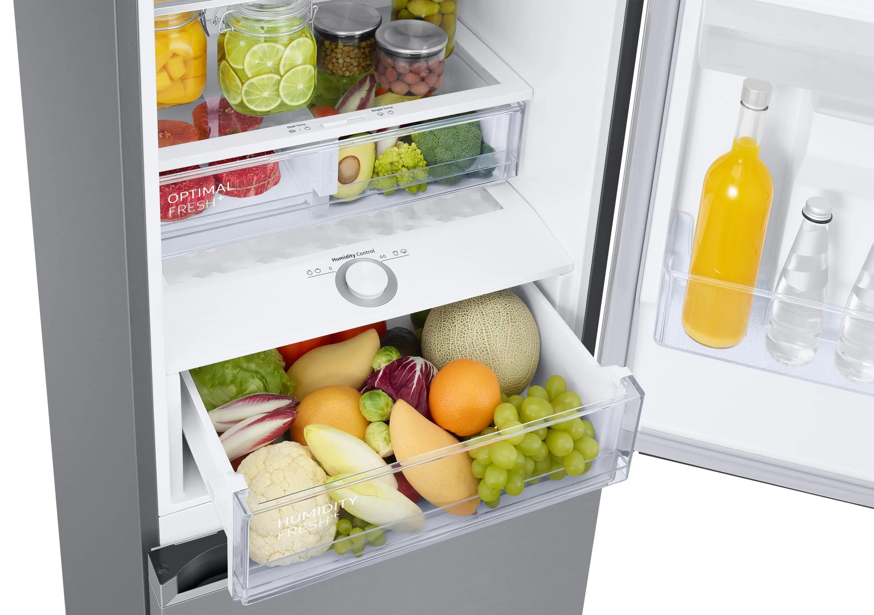 Lodówka Samsung RB38C635ES9 Pełny No Frost 203cm Dystrybutor wody Zdalne sterowanie Stal Szczotkowana