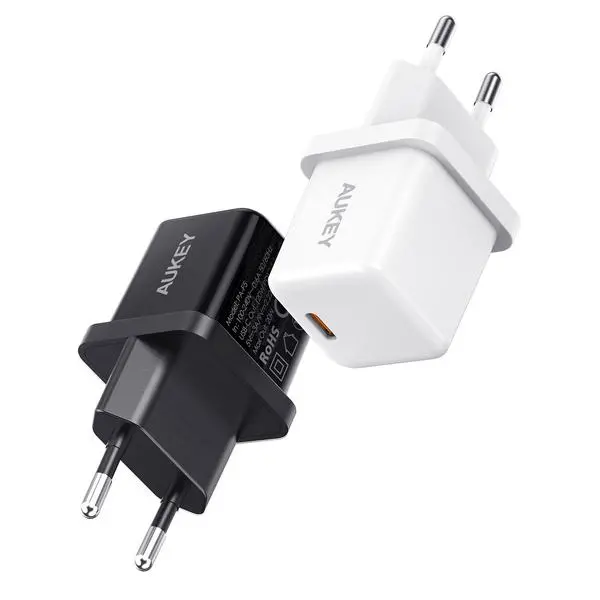 Ładowarka sieciowa Aukey USB-C PowerDelivery 20W Czarny