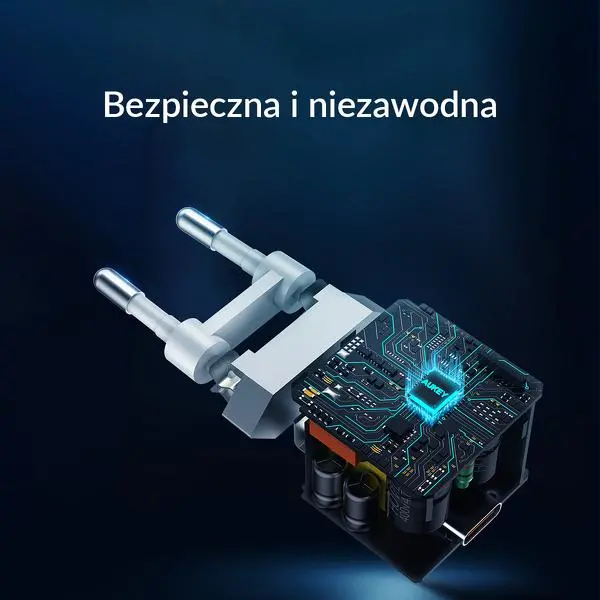 Ładowarka sieciowa Aukey USB-C PowerDelivery 20W Czarny