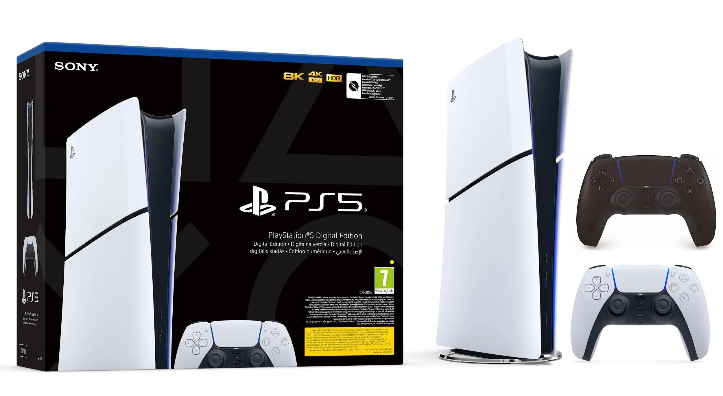Konsola Sony PlayStation 5 Digital Slim D Chassis (PS5) 1TB + Dodatkowy Pad Czarny