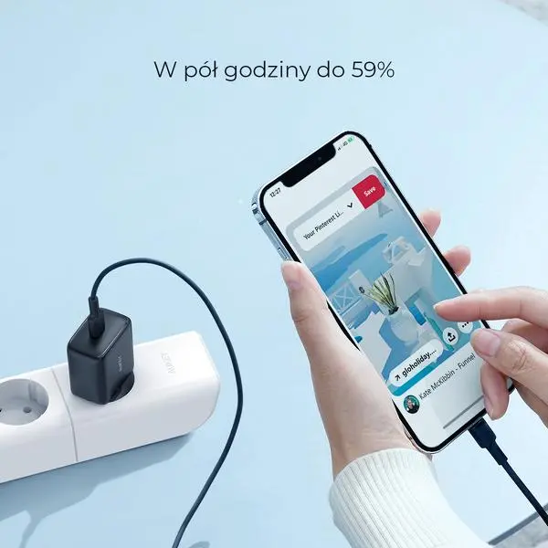 Ładowarka sieciowa Aukey USB-C Power Delivery 20W Czarny